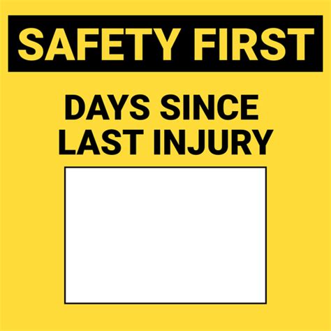 Days Since Last Injury - Wall Sign | Wall signs, How to motivate ...