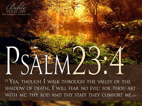 Psalm 23 4 Inspirational Bible Quotes | Psalm 23:4 Bible Verse | Free ...