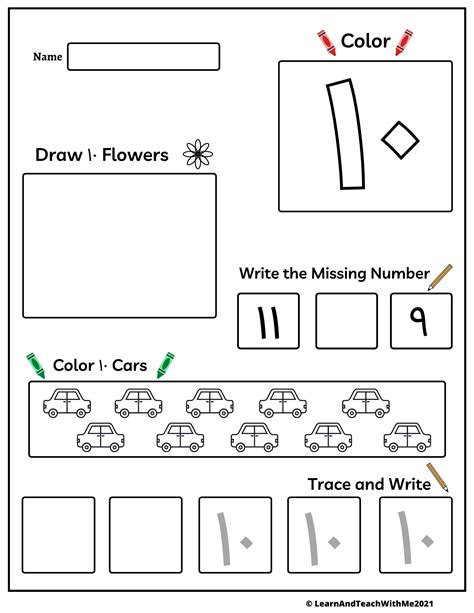 Arabic Numbers 1-20 Worksheets | Made By Teachers