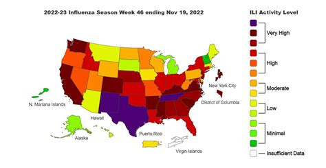 Flu United States Map - Danica Dominique