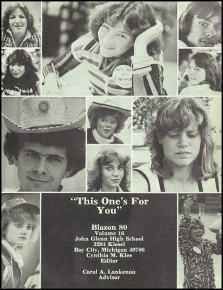 Explore 1980 John Glenn High School Yearbook, Bay City MI - Classmates