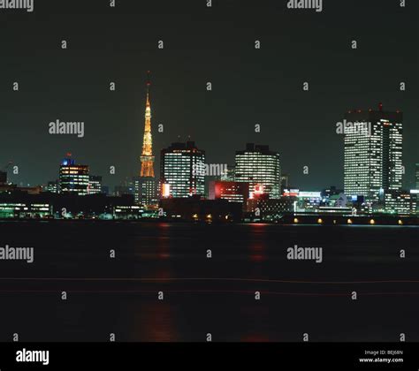 Tokyo skyline at night Stock Photo - Alamy