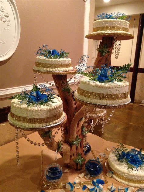 Tree branch cake stand/wedding cake idea/quinceañera cake***Made it ...