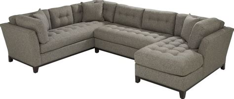 Cindy Crawford Home Metropolis Way Gray Textured 3 Pc Sectional | Sectional, Rooms to go, Cindy ...