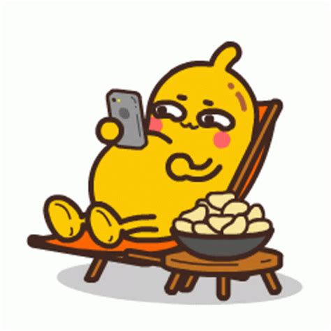 Banana Eating Sticker - Banana Eating Snacks - Discover & Share GIFs ...