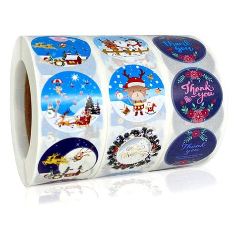 Buy Merry Christmas Thank You Stickers Labels Gift at affordable prices ...