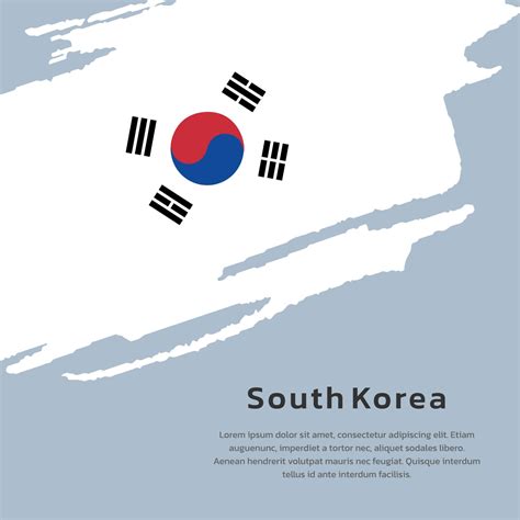 Illustration of South Korea flag Template 13257539 Vector Art at Vecteezy