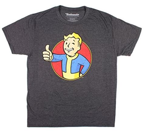 Fallout Vault Boy Men's Charcoal Heather T-Shirt | Fallout t shirt, Boys t shirts, Video game t ...