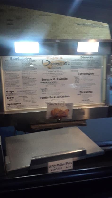 Menu at Dravenstott's Restaurant, Orrville