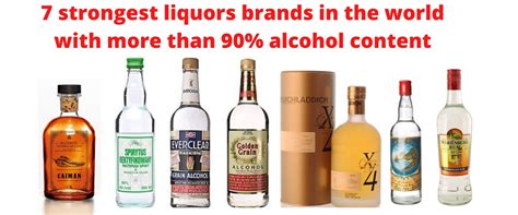 7 strongest liquors brands in the world with more than 90% alcohol content