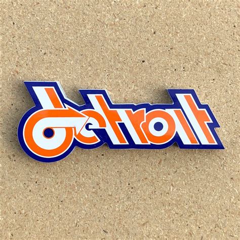 Detroit Retro Design Sticker - Etsy