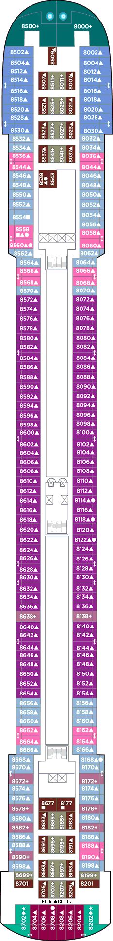 Norwegian (NCL) Pride of America Deck Plans: Ship Layout, Staterooms ...