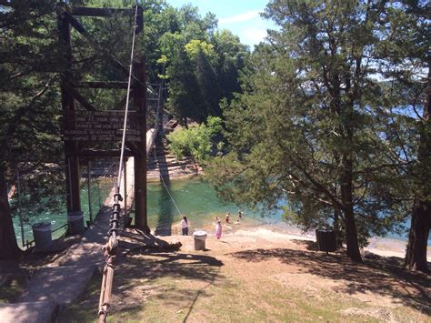 Cedar Hill / Swinging Bridge Island | Beautiful lakes, Lake, Swinging bridge