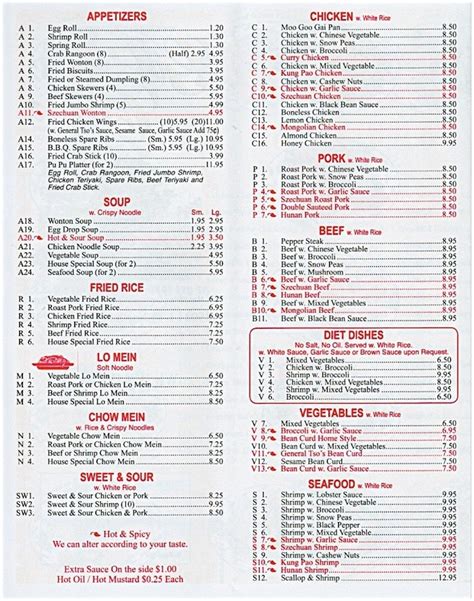 Menu - China King Chinese Restaurant | Menu, Locations, Hours