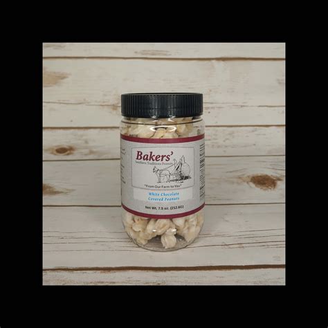 Bakers' Southern Traditions Peanuts - 7.5 oz White Chocolate Covered ...