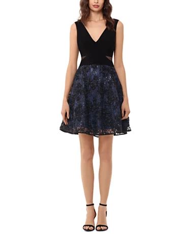 Party/Cocktail Petite Dresses for Women - Macy's | Fit flare dress, Petite dresses, Embroidered ...