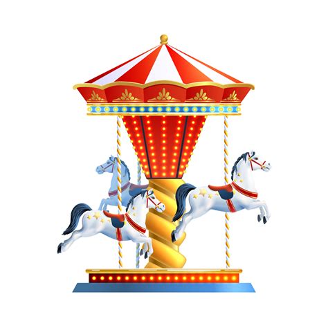 Realistic Carousel Isolated 468576 Vector Art at Vecteezy