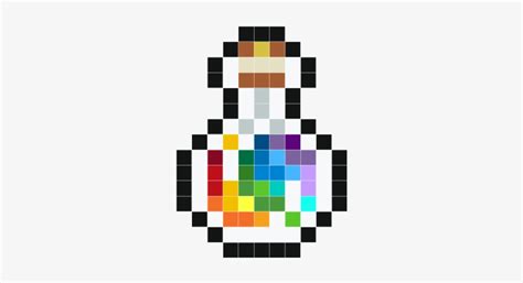 Transparent Potion Pixel Art - I think these little crystals looks so rainbowy and super ...