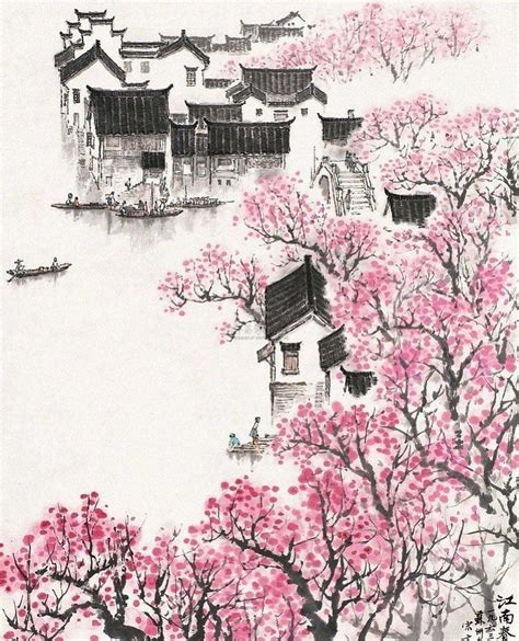 Chinese Art ㊗️ on Instagram: “JiangNan . . . . #chinesepainting #chineseart #jiangnan #ch ...