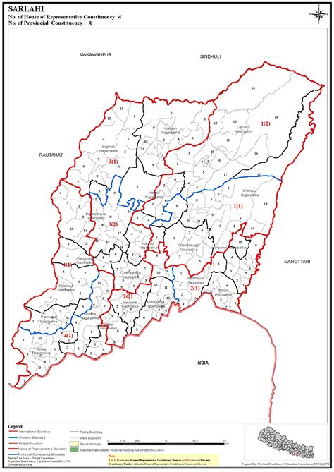 Constituency Map of Sarlahi District of Nepal – Nepal Archives