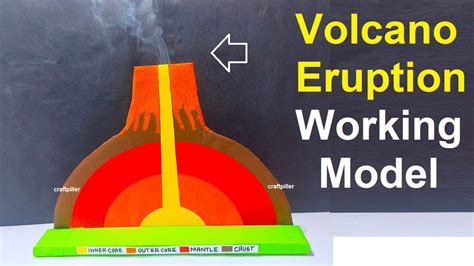 volcano eruption working model making science project - diy - simple and easy | craftpiller ...