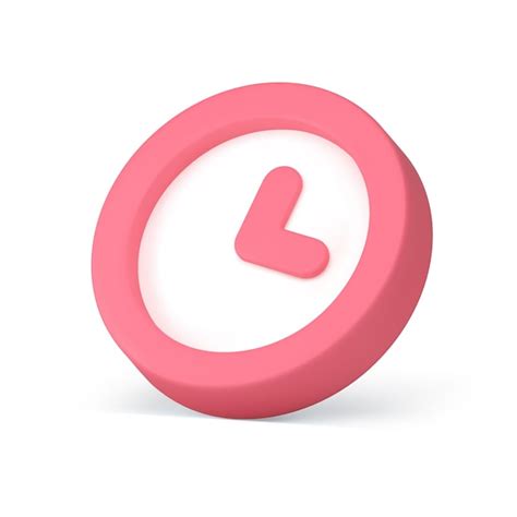 Premium Vector | Timer countdown watch alarm clock circle pink badge ...