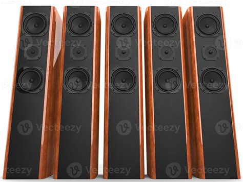 Modern luxury music speakers with beautiful wood side panels 31202315 Stock Photo at Vecteezy