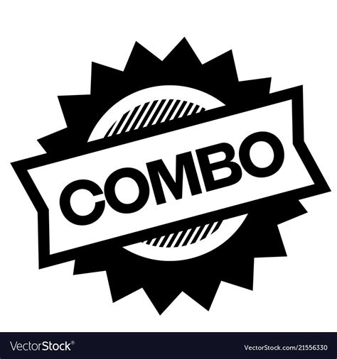 Combo black stamp Royalty Free Vector Image - VectorStock