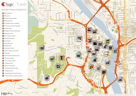 Map of Portland Attractions | Sygic Travel