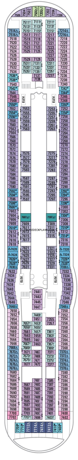 Liberty of the Seas Deck 7 Deck Plan Tour