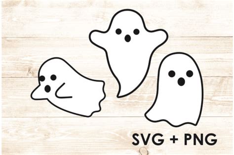 Ghosts - 2 Piece - 3 Ghosts Halloween Graphic by Too Sweet Inc · Creative Fabrica