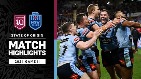 Maroons v Blues Match Highlights | Game II, 2021 | State of Origin ...