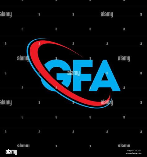 GFA logo. GFA letter. GFA letter logo design. Initials GFA logo linked with circle and uppercase ...