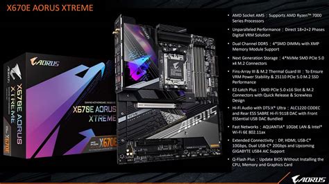 Gigabyte X670E and X670 AM5 Motherboards Features and Specs Revealed ...