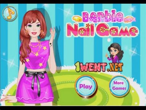 Barbie Nail Art Games - YouTube