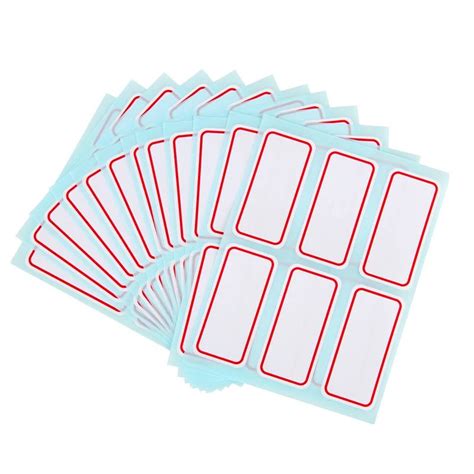 L04 72pcs /Pack White Self Adhesive Stickers Name Label Stickers ...