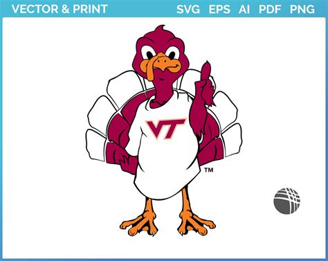 Virginia Tech Hokies - Mascot Logo (2000) - College Sports Vector SVG ...