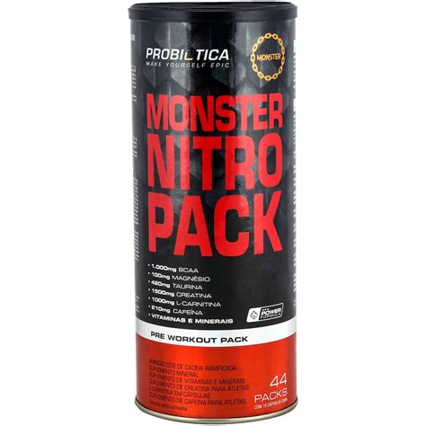 Monster Nitro Pack Probiótica - 44 Packs - Centauro