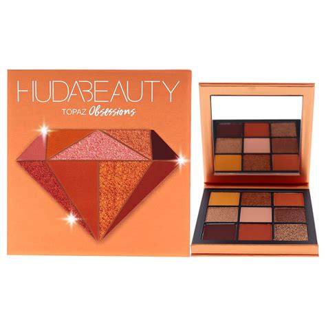 Amazon.com : Huda Beauty Obsessions Eyeshadow Palette - Topaz Women Eye Shadow 0.04 oz, Powder ...