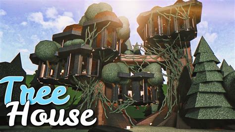 Bloxburg: Giant Tree House Modern || House Build | Tree house wallpaper, Tree house, Tree house ...