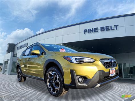 2021 Plasma Yellow Pearl Subaru Crosstrek Limited #140381103 Photo #10 | GTCarLot.com - Car ...