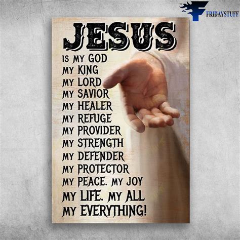 God Hand - Jesus Is My God, My Kind, My Lord, My Savior, My Healer, My Refuge - FridayStuff