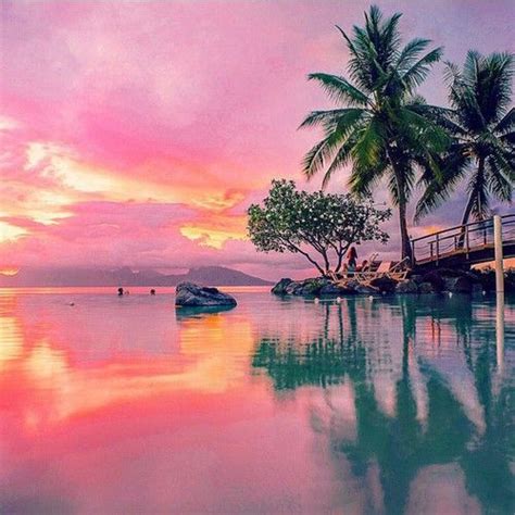 Tahiti sunset | Sunset, Tahiti, Adventure