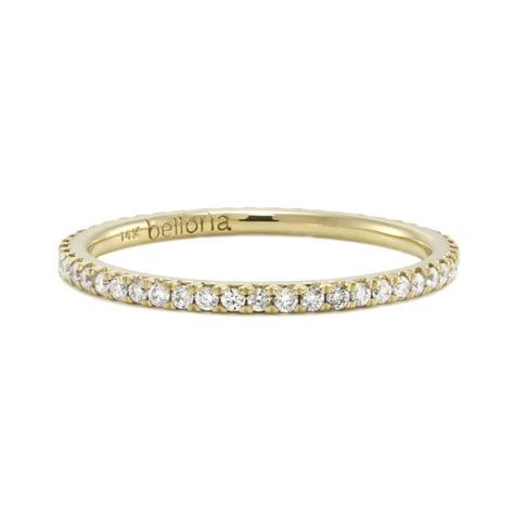 14K Yellow Gold Diamond Eternity Band, 1/3ctw - Perfect thin diamond ...