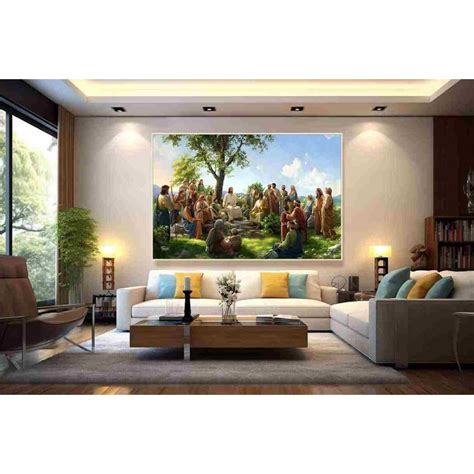 sermon on the mount painting on canvas