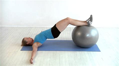 Stability-Ball Hip Extension Leg Curl - Build a Better Butt - YouTube