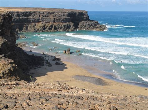 Esquinzo beach stock image. Image of canary, island, fuerteventura ...