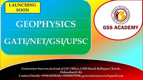 Geophysics Courses (GATE/NET/GSI/UPSC) Launching Soon - YouTube