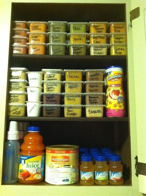 organize baby food - Google Search #babystufforganization | Baby ...