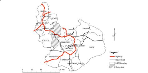 Map of plateau state showing study area | Download Scientific Diagram